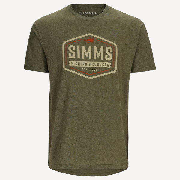 Футболка Simms Fly Patch T-Shirt (Мужской; XL; Military Heather)